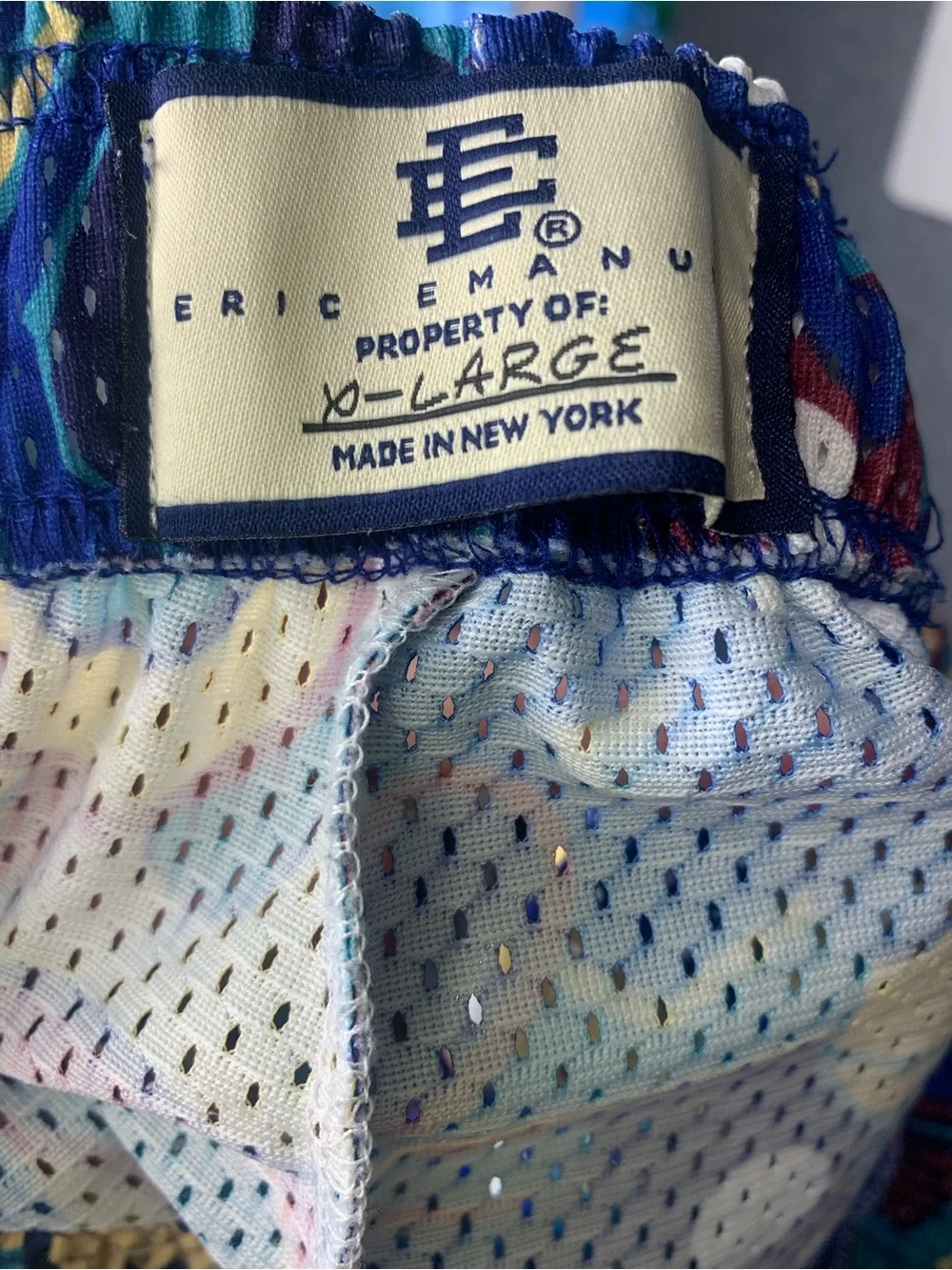 Eric Emanuel Multicolor Floral Mesh Shorts